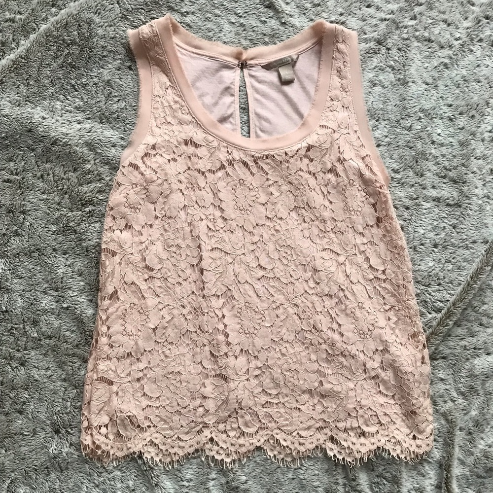 Banana Republic Blush Lace Tank